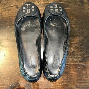 Tory Burch Minnie Ballet Flats Set – Black & Tan Leather – Women’s 6M